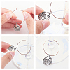 Brass Wine Glass Charm Rings KK-PH0036-51RG-5