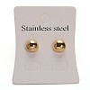 304 Stainless Steel Dangle Stud Earrings EJEW-M040-15-1