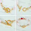 60Pcs 2 Colors Tibetan Style Alloy Toggle Clasps FIND-SP0001-24-6