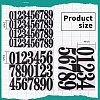 Globleland 12 Sheets 3 Styles PVC Number Adhesive Decorative Stickers DIY-GL0004-59-2