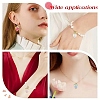 Transparent Acrylic with Alloy Pendants TACR-YW0003-14A-6