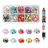 Large Hole Dog Paw Prints Pattern Acrylic European Beads OPDL-NB0001-07-1