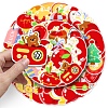 Apple 50Pcs PVC Adhesive Waterproof Stickers Stickers PW-WG757A0-01-5