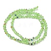 Electroplate Transparent Glass Beads Strands GL-CBA7A17-01A-11-4