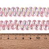 Electroplate Transparent Glass Beads Strands EGLA-N057-01A-07-4