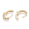 Brass Huggie Hoop Earring Findings X-KK-T038-488G-2