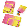 72Pcs 4 Styles Two Tone Rectangle Plastic Gift Bags OPP-TA0001-17-1