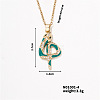 Trendy Snake Pendant Necklace MU5587-4-1