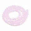 Imitation Jade Bicone Frosted Glass Bead Strands EGLA-A039-J2mm-MB02-2