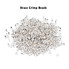 Brass Crimp Beads KK-YW0001-22-3