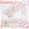 Flower Pattern Cotton Fabrics DIY-WH0588-11A-4