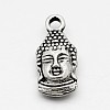 Tibetan Style Alloy Buddha Head Pendants TIBEP-M031-05AS-1