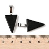 Natural Obsidian Pendants G-B127-04P-06-3