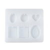 Rectangle & Heart & Oval DIY Silicone Molds X-SIMO-H019-04E-3