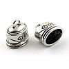 Tibetan Style Alloy Cord Ends TIBEP-S300-29AS-RS-2