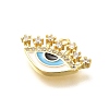 Brass Micro Pave Cubic Zirconia with Enamel Charms KK-G519-12G-01-2