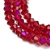 Transparent Electroplate Glass Beads Strands LS-EGLA-A039-T4mm-L27-3