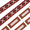 9M 2 Styles Rugby Theme Heat Transfer Polyester Grosgrain Ribbons OCOR-GF0005-05A-6
