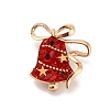 Christmas Alloy Rhinestone Lapel Pins for Backpack Clothes LS-JEWB-C052-01B-KCG-2