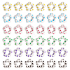  48Pcs 6 Colors Transparent Plastic Bead Frame KY-TA0001-26-2