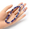 Rondelle Glass & Polymer Clay Rhinestone Beads Phone Hand Strap Chains HJEW-YW0001-05B-3