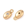 SHEGRACE Brass Micro Pave Clear Cubic Zirconia Charms XGRQ7H210-958G-2