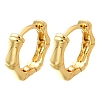 Rack Plating Bamboo Brass Hoop Earrings for Women EJEW-C125-10G-4