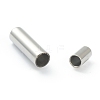 304 Stainless Steel Magnetic Clasps with Glue-in Ends STAS-O148-06C-3