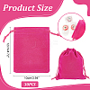  30Pcs Rectangle Velvet Drawstring Pouches TP-NB0001-61A-2