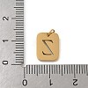 304 Stainless Steel Charms STAS-R001-01G-Z-3