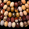 Natural Mookaite Bead Strands G-D344-A32-5