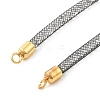 Brass Mesh Chain Link Bracelet Making DIY-B066-01G-03-2