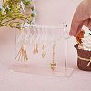 Transparent Acrylic Earring Display Stands EDIS-WH0021-11-2