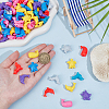 120Pcs Opaque Acrylic European Beads MACR-PA0001-48-3