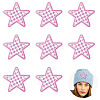 8Pcs Star with Lattice Computerized Embroidery Polyester Iron on/Sew on Patches PATC-TA0001-49A-2