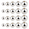 250Pcs 5 Styles Rack Plating Brass Spacer Beads KK-PA0001-02S-7