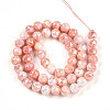 Anti-Tarnish Electroplate Glass Beads Strands X-GLAA-N010-8mm-08-2