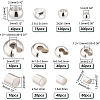 Brass & Iron Crimp Beads and Crimp Bead Covers Set KK-PH0003-99-2
