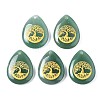 Natural Green Aventurine Pendants G-T122-71I-1