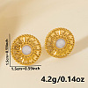 Geometric Stainless Steel Sun Stud Earrings EF1718-2-2