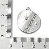 304 Stainless Steel Pendant Rhinestone Settings STAS-L022-443P-3