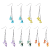 5Pair Brass Dangle Earring EJEW-YW00001-01-1