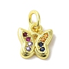 Real 18K Gold Plated Brass Pave Cubic Zirconia Pendants KK-M283-10C-02-1