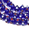 Handmade Bumpy Lampwork Beads Strands LA-CBA05D6-01-06-4