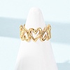 304 Stainless Steel Cuff Open Rings for Women SA-CBA4160-30G-2