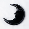 Natural Obsidian Moon Display Decorations PW-WG5DB0A-02-1