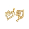 Brass Micro Pave Cubic Zirconia Pendants KK-C132-03E-G-2