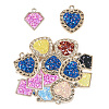 30Pcs 2 Styles UV Plating Acrylic Pendants PACR-TA0001-13-2