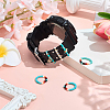6Pcs 2 Styles Glass Beaded Decorative Rings for Smartwatch Band AJEW-CP0009-94A-4