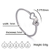 304 Stainless Steel Finger Rings for Women Men FS-WGB974C-59-1